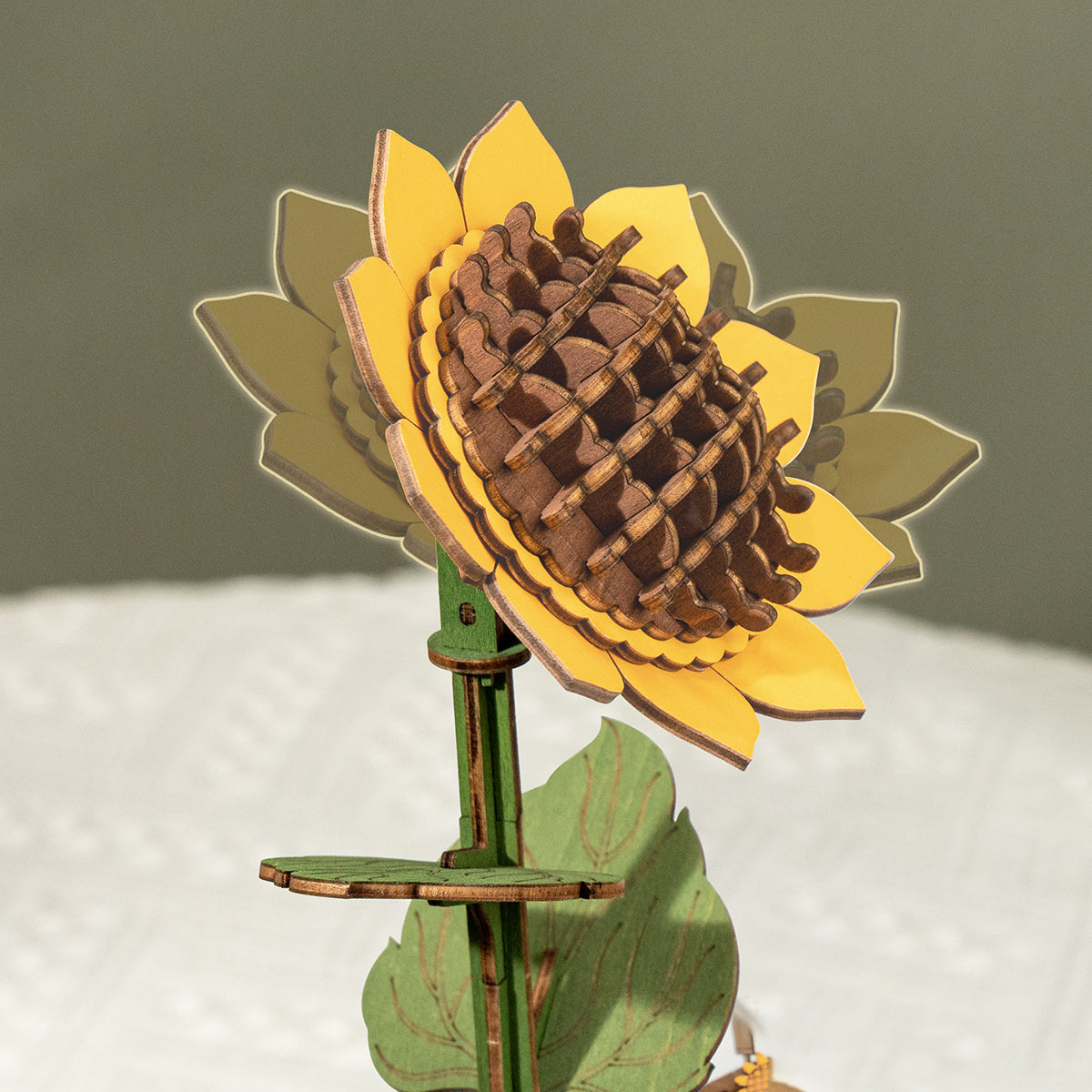Rowood DIY Wooden Flower Bouquet 3D Wooden Puzzle TW01H