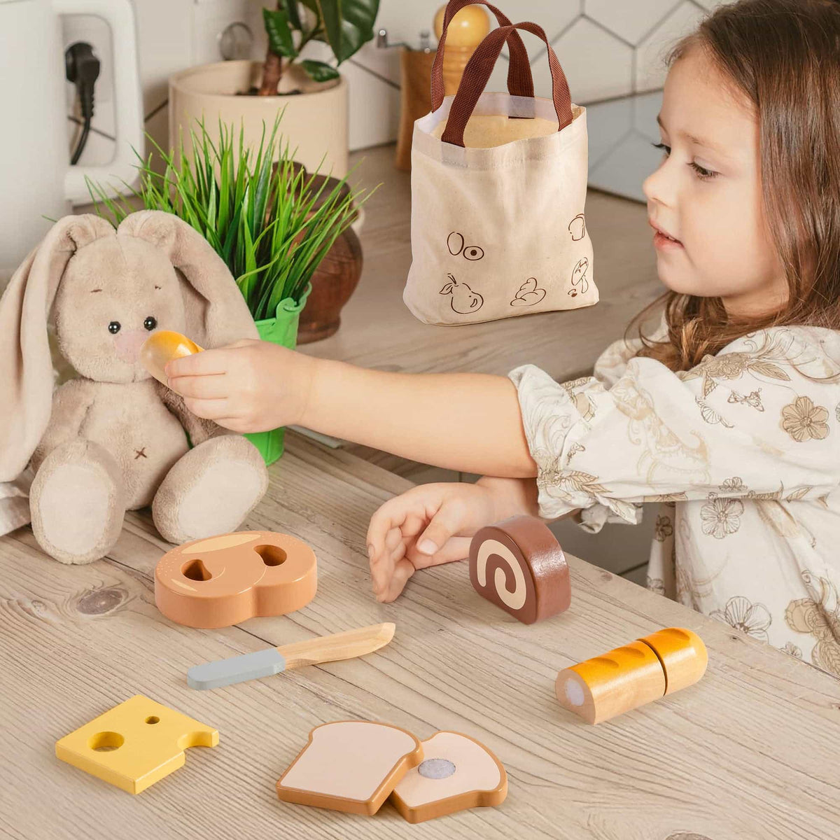 ROBUD Wooden Childs Play Food Set - Desserts