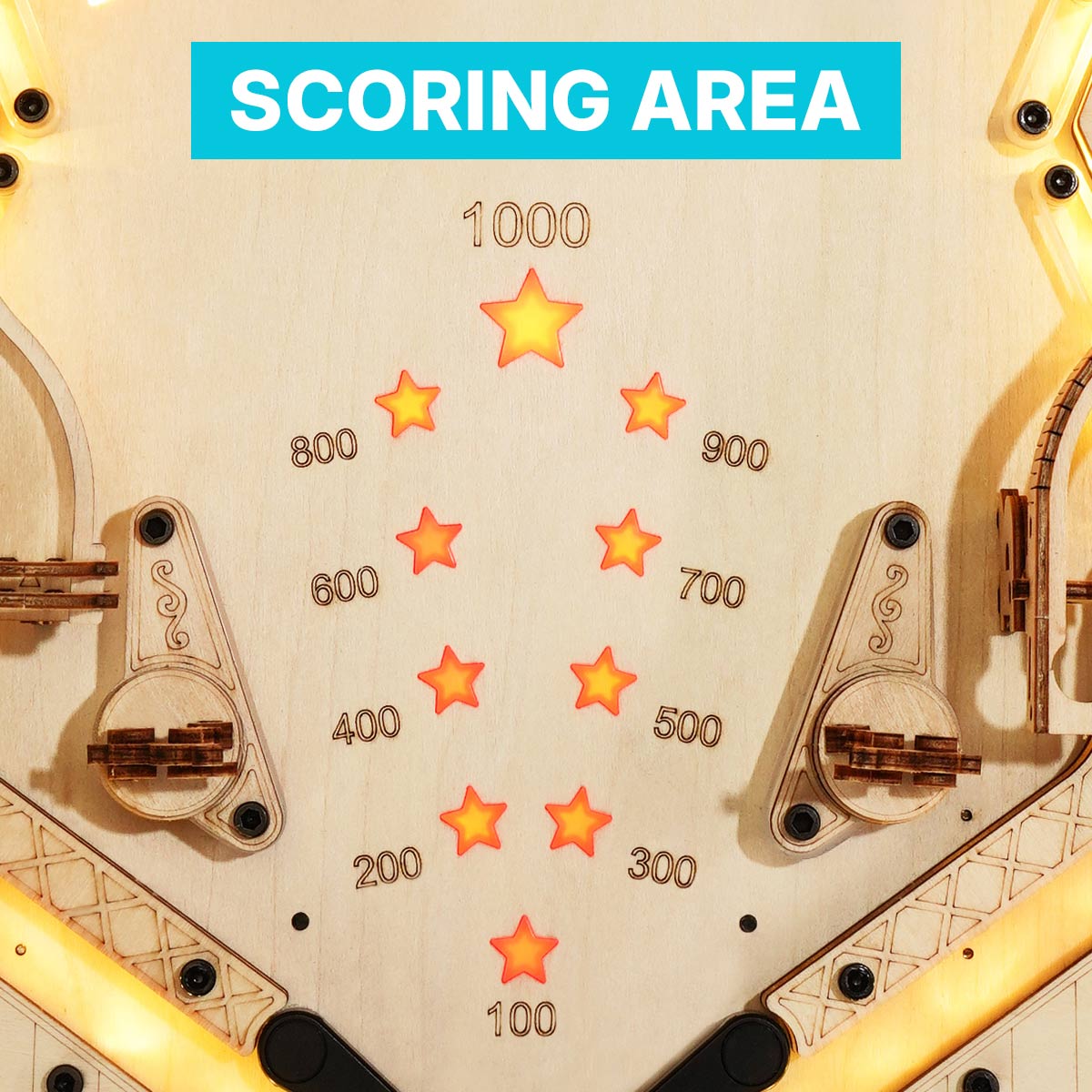 ROKR 3D Pinball Machine 3D Wooden Puzzle EG01