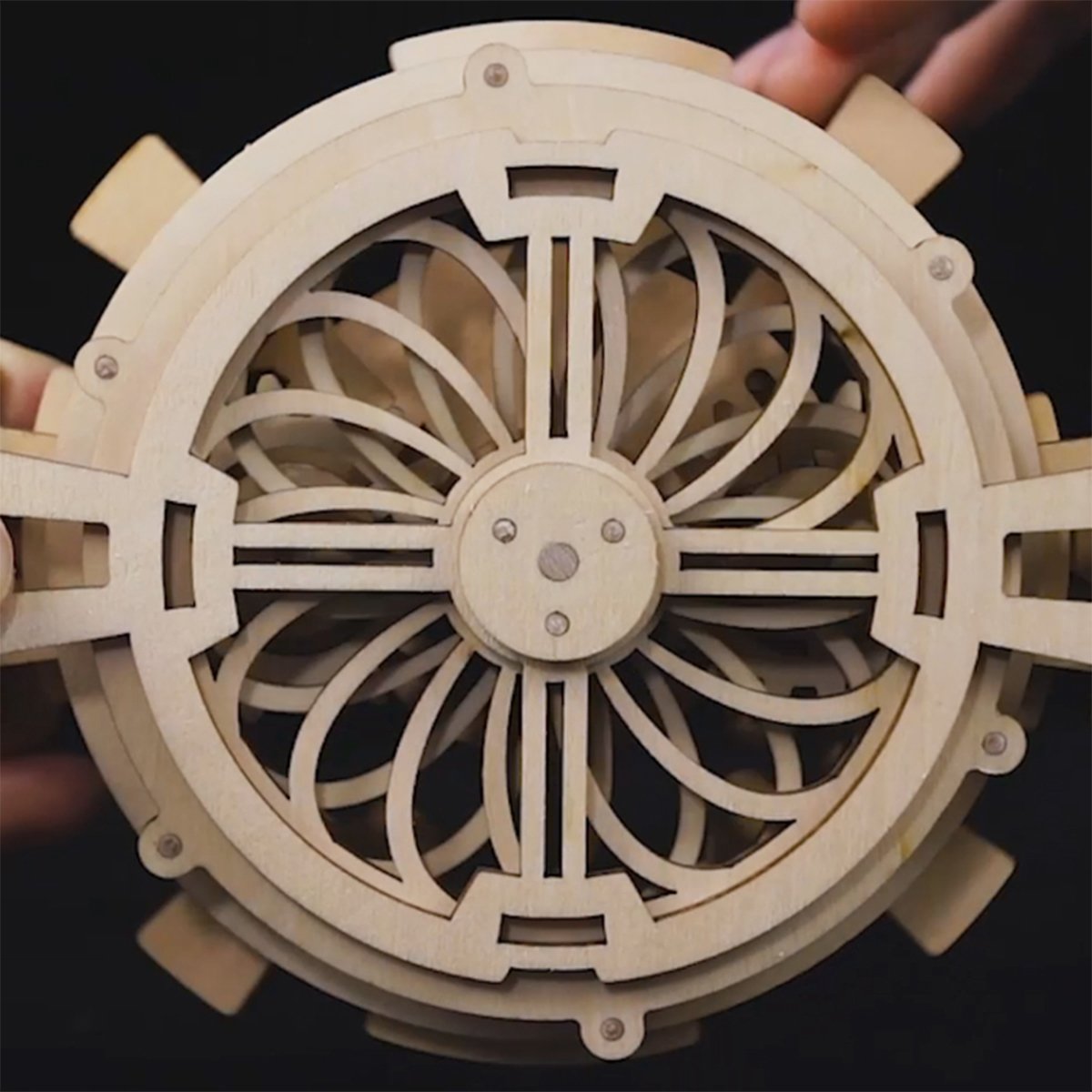 ROKR, Perpetual Calendar, LK201, 3D wooden calendar puzzle, detail close-up
