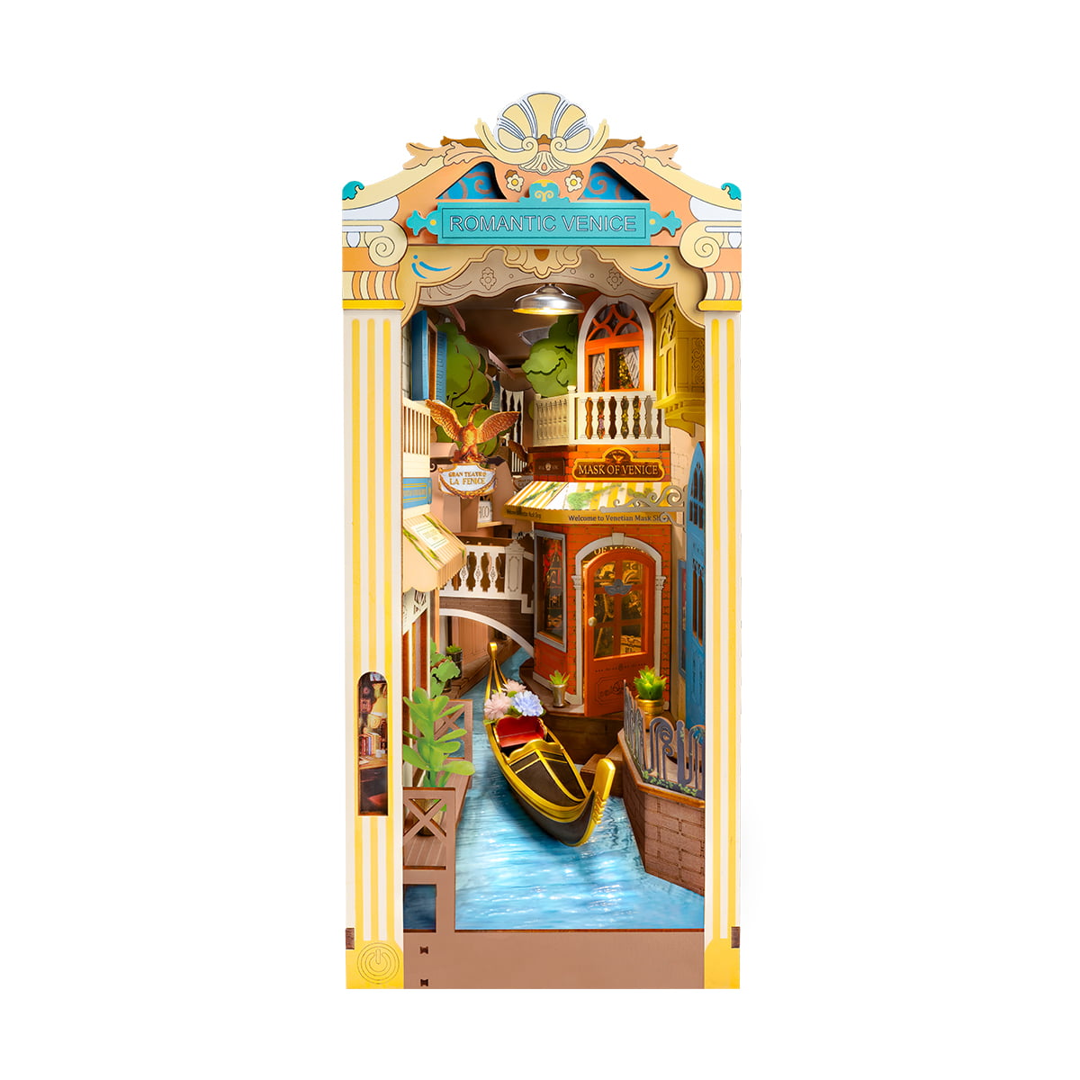 Rolife, Romantic Venice, TGB08, DIY book nook kit, front view