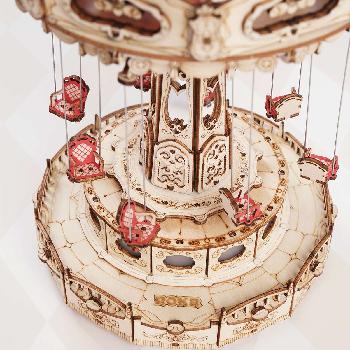 ROKR, Swing Ride, EA02, 3D wooden music box puzzle, styled scene