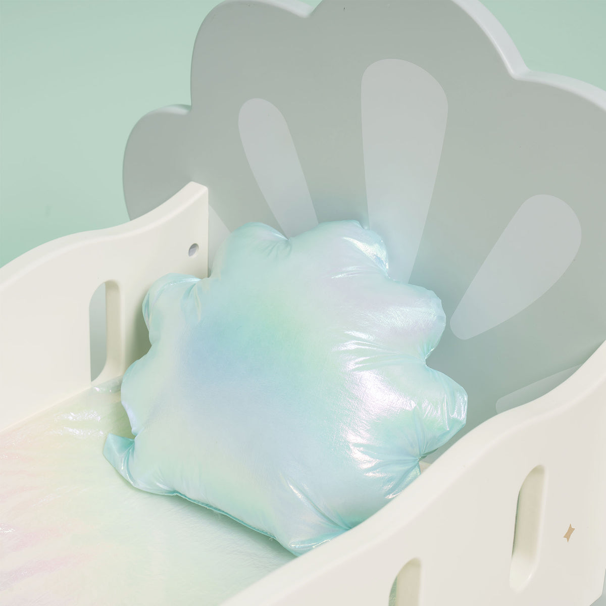 ROBUD Wooden Baby Doll Crib